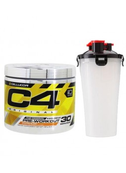 Cellucor C4 Original Explosive Pre-Workout Supplement ,30SERVING(ORANGE BURST) WITH SHAKER